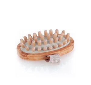 Brosse de massage et drainage en bambou